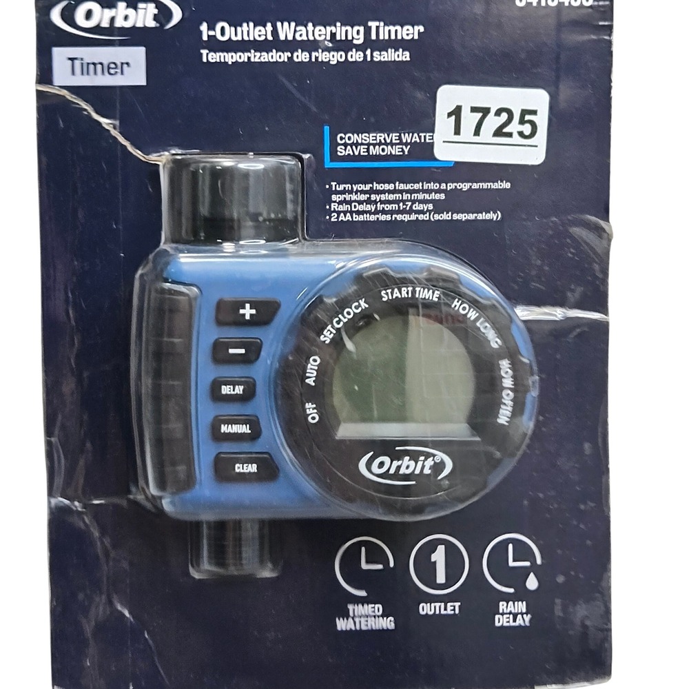 Orbit 24606 1-Outlet Digital Hose Faucet Watering Timer Programmable 5415456